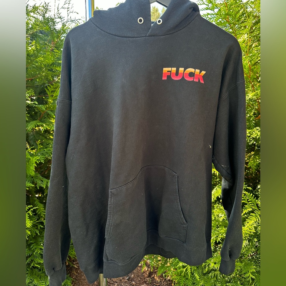 F*ck graphic hoodie